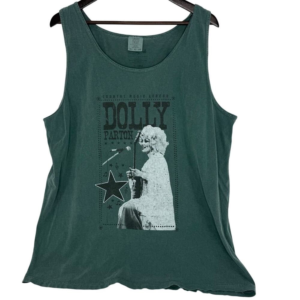 Dolly Parton Comfort Colors Graphic Tank XL